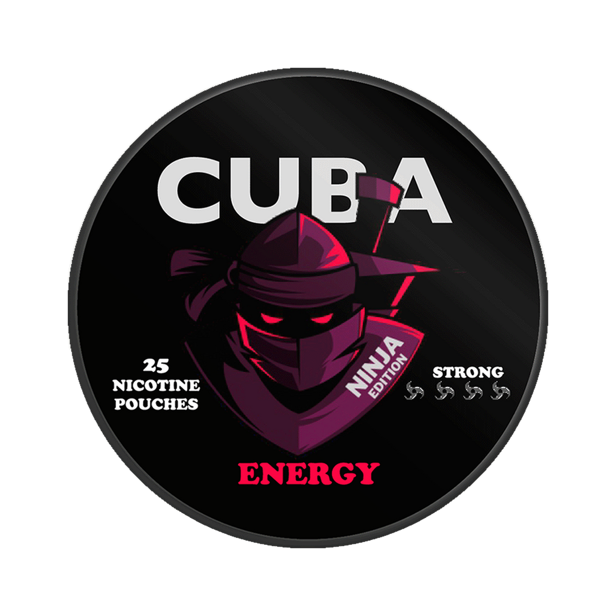 CUBA Ninja Energy can, front