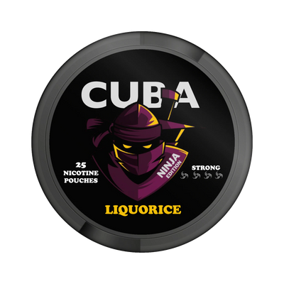 CUBA Ninja Liquorice can, front