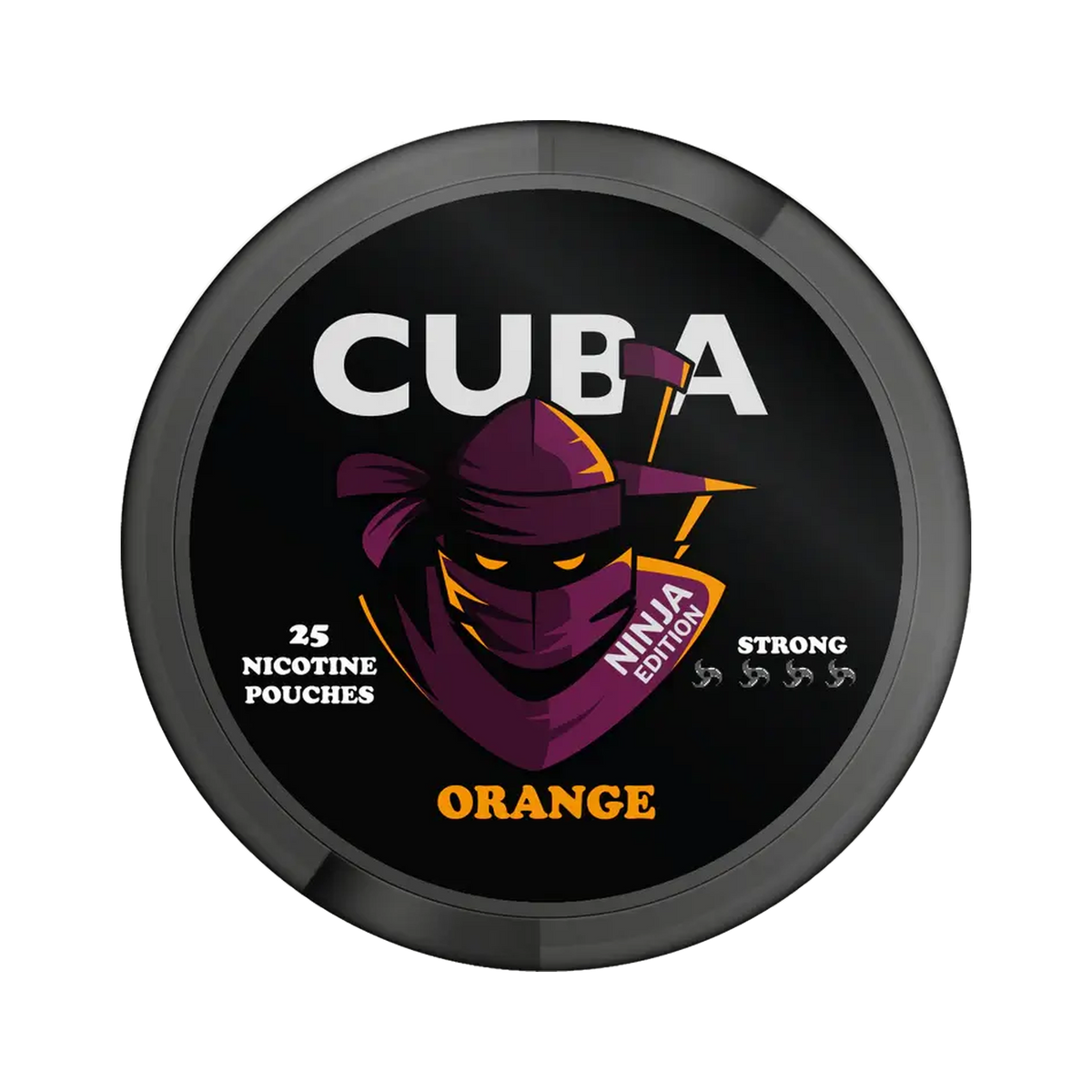 CUBA Ninja Orange can, front