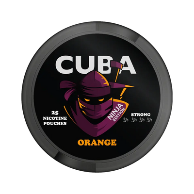 CUBA Ninja Orange can, front
