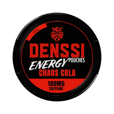 Denssi Chaos Cola Caffeine can, front