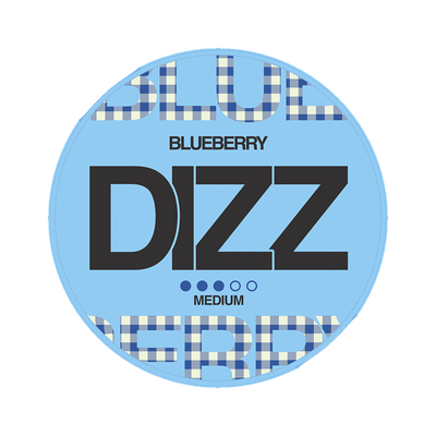 DIZZ Blueberry Medium can, front
