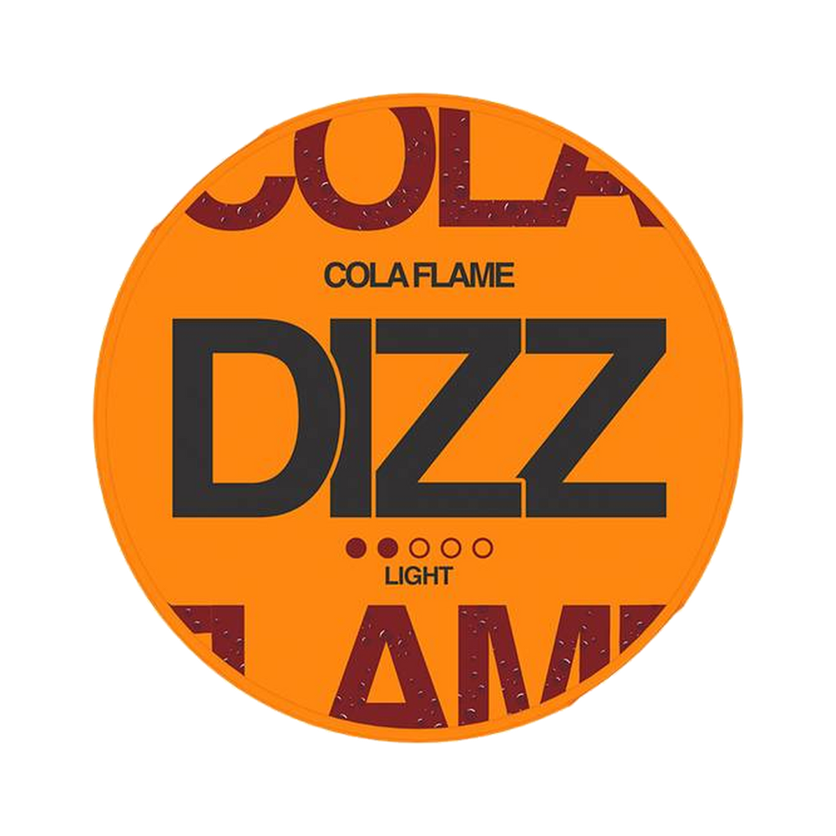 DIZZ Cola Flame Light can, front
