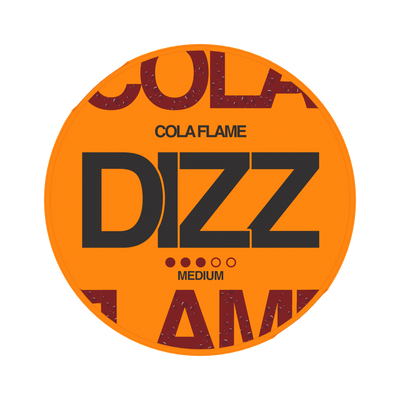 DIZZ Cola Flame Medium can, front