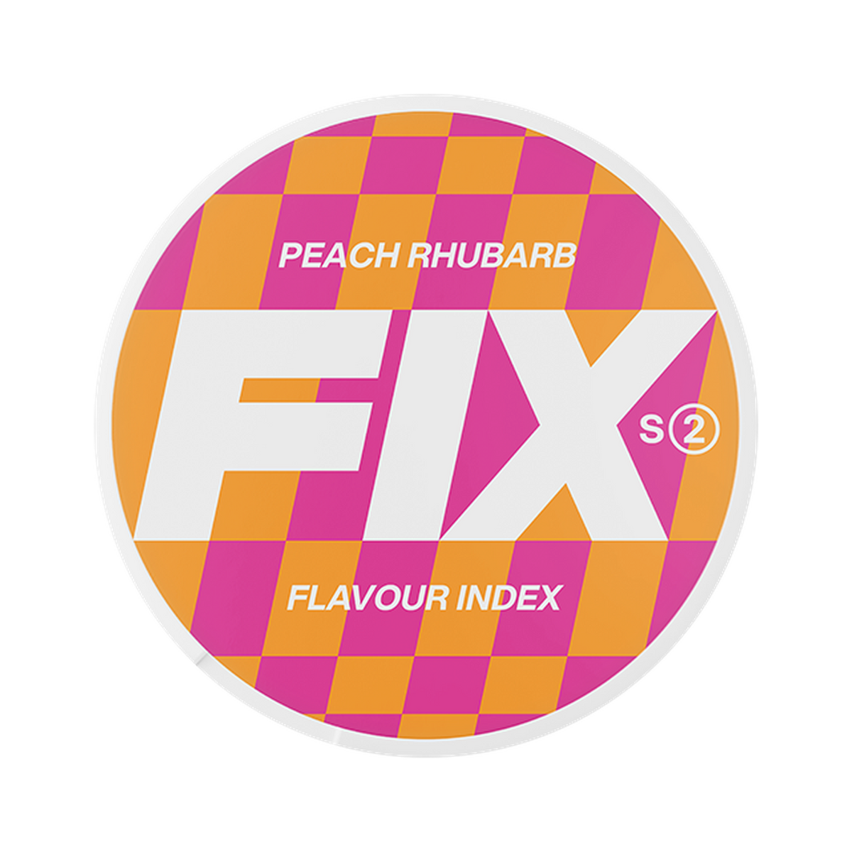 FIX Peach Rhubarb Slim can, front