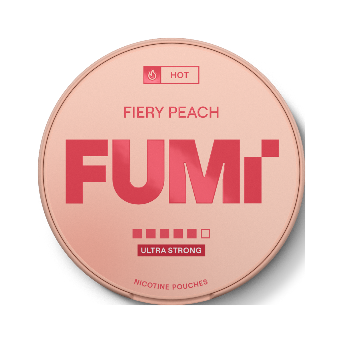 FUMI Fiery Peach Ultra Strong nikotinpåsar, dosa
