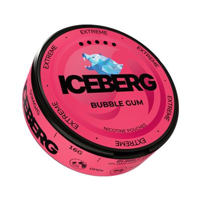 ICEBERG Bubble Gum Extreme nikotinportioner, dosa (3D)