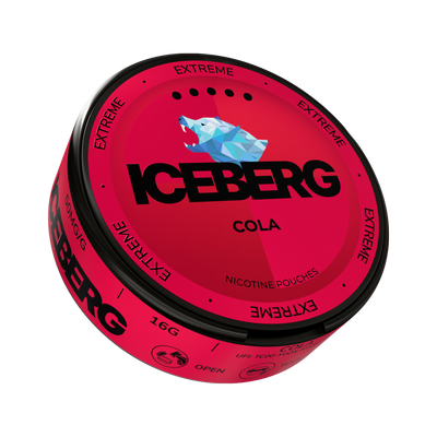 ICEBERG Cola Extreme nikotinportioner, dosa (3D)
