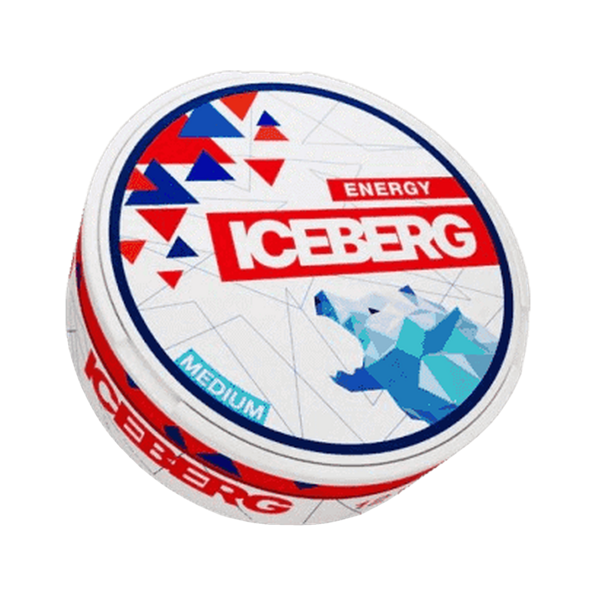 ICEBERG Energy Medium (Outlet) can, front