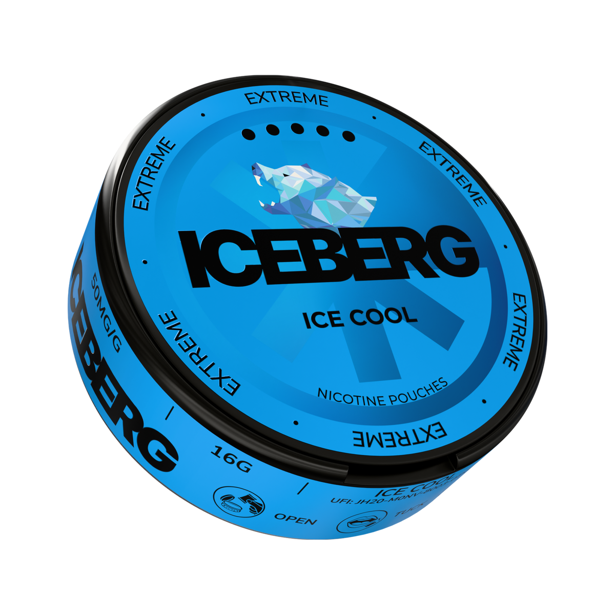 ICEBERG Ice Cool Extreme nikotinportioner, dosa (3D)