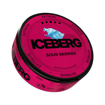 ICEBERG Sour Berries Extreme nikotinportioner, dosa (3D)