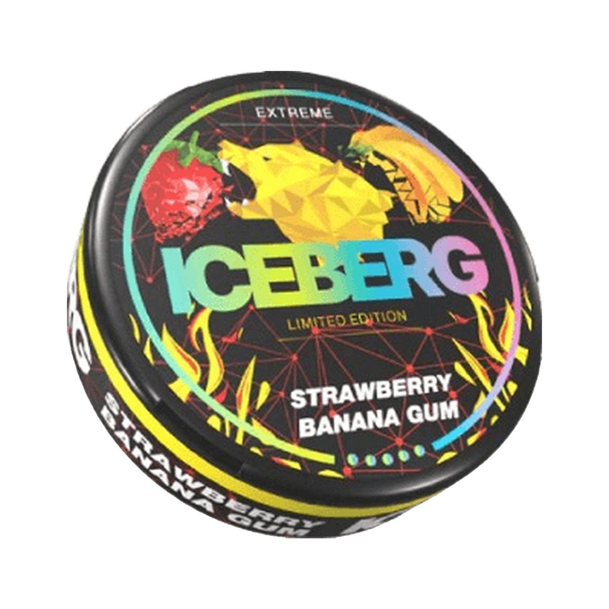 ICEBERG Strawberry Banana Gum Extreme (Outlet) can, front