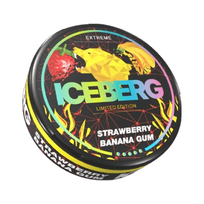 ICEBERG Strawberry Banana Gum Extreme (Outlet) can, front