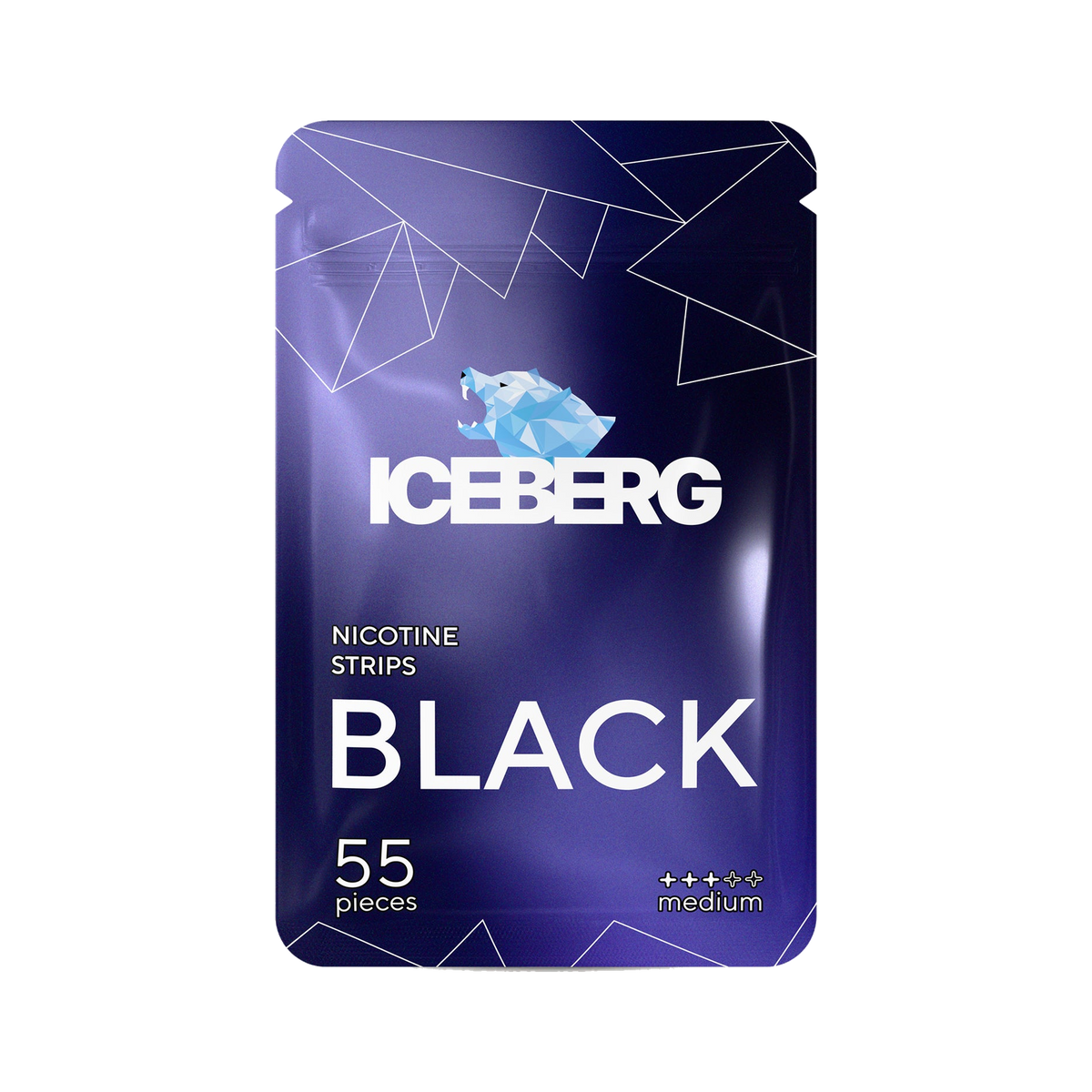 ICEBERG Black Nicotine Strips, förpackning