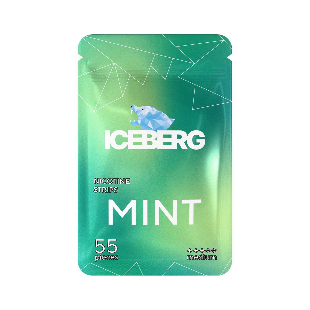 ICEBERG Mint Nicotine Strips, förpackning