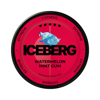 ICEBERG Watermelon Mint Gum Extreme nikotinportioner, dosa