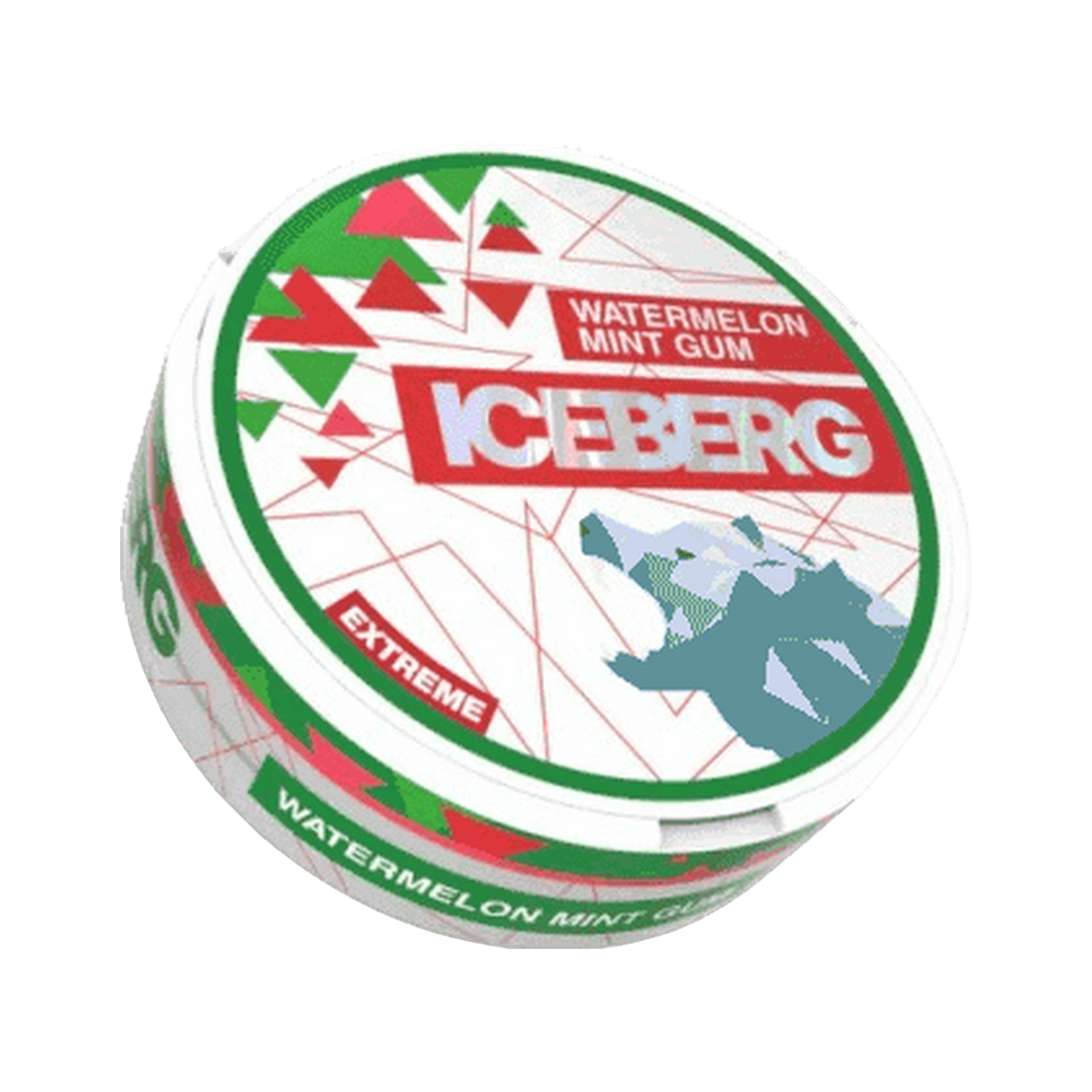 ICEBERG Watermelon Mint Gum Medium (Outlet) can, front