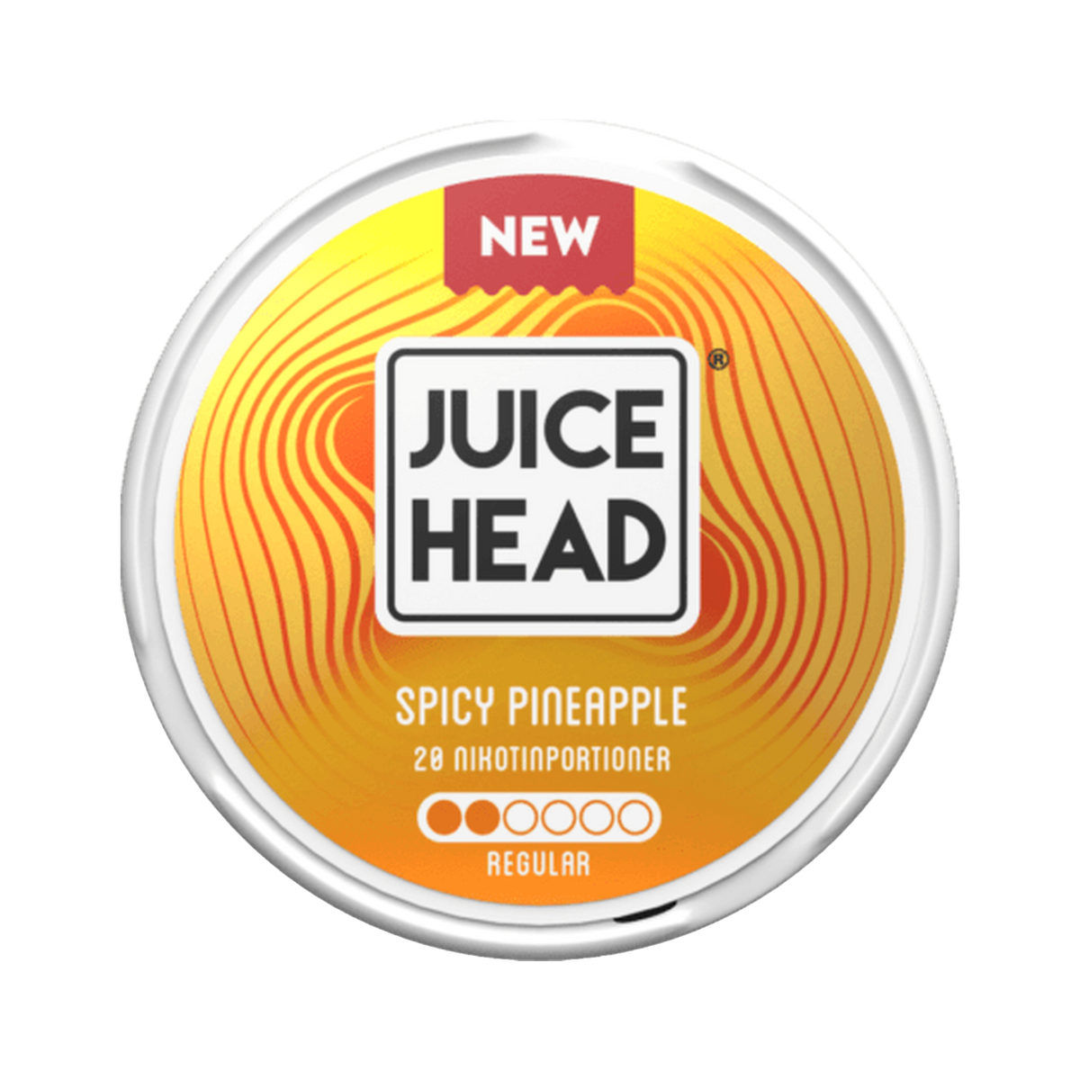 Juice Head Spicy Pineapple 6 mg can, front