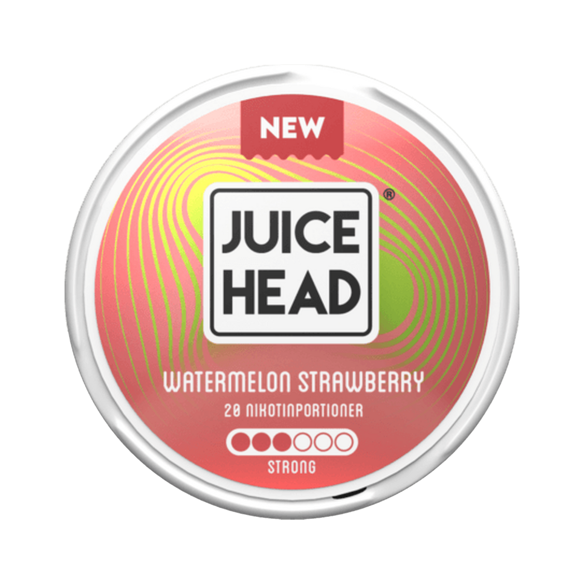Juice Head Watermelon Strawberry 9 mg can, front