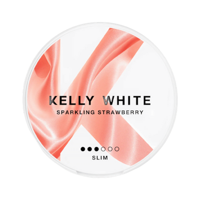 Kelly White Sparkling Strawberry Regular can, front