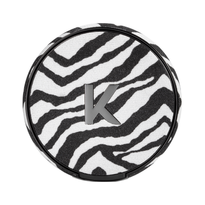 Kelly White Zebra Kelly Refilldosa can, front