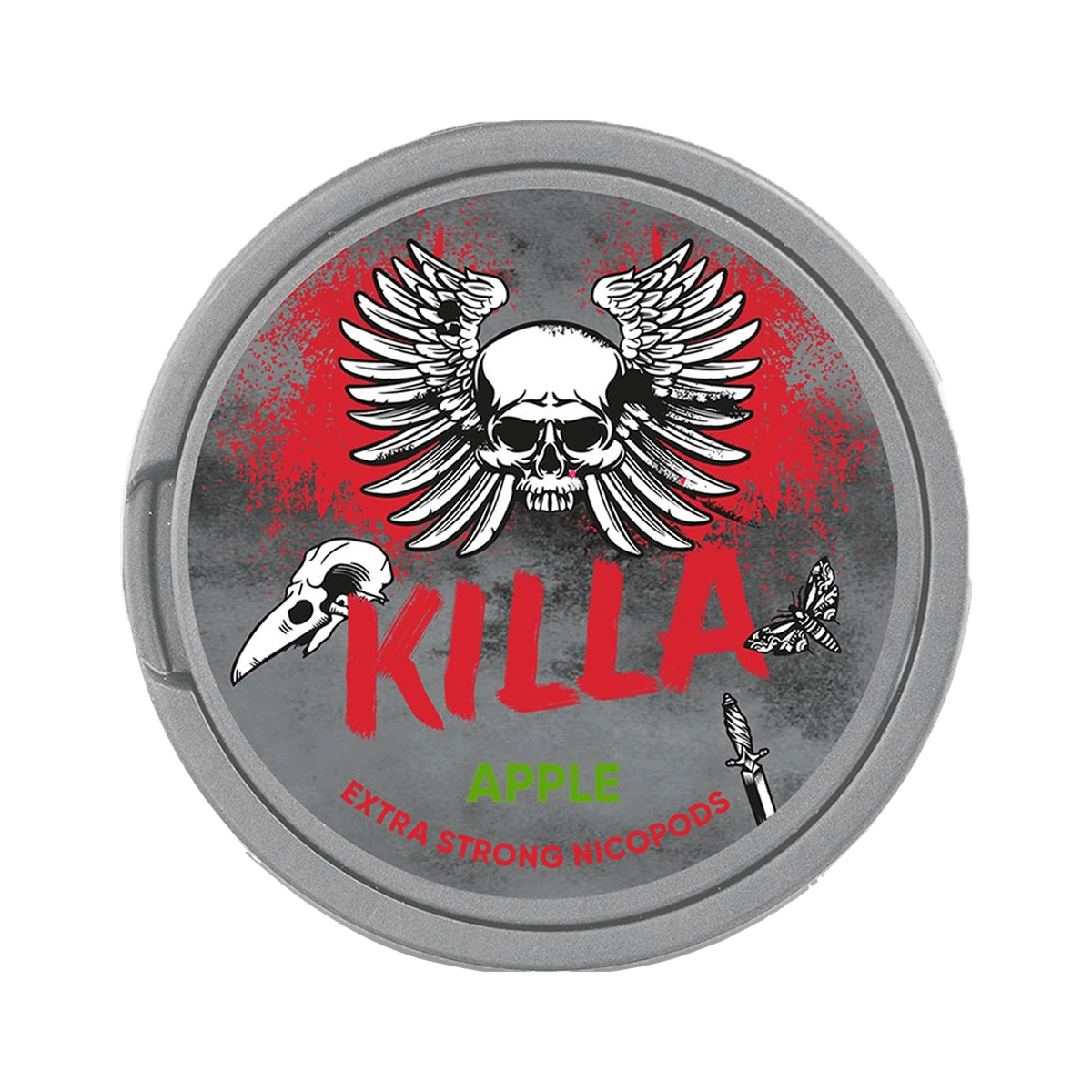 KILLA Apple can, front