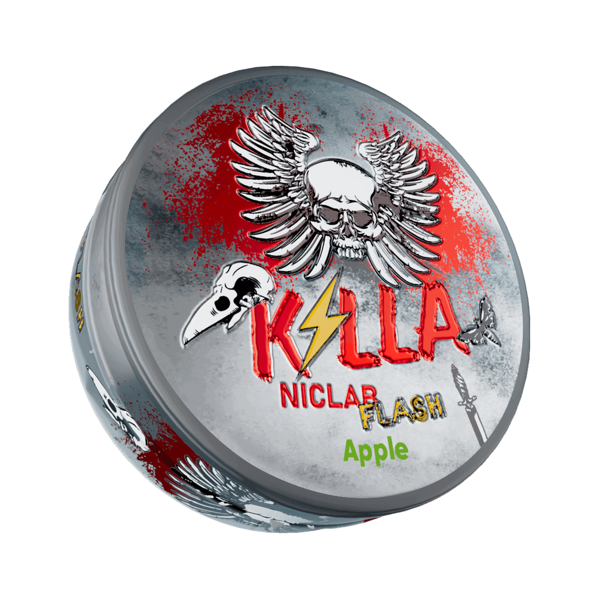 KILLA Flash Apple can, front
