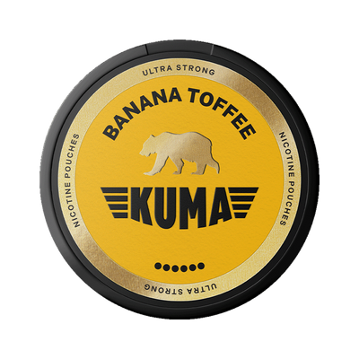 KUMA Banana Toffee | Bäst före: 16/10/2026 can, front