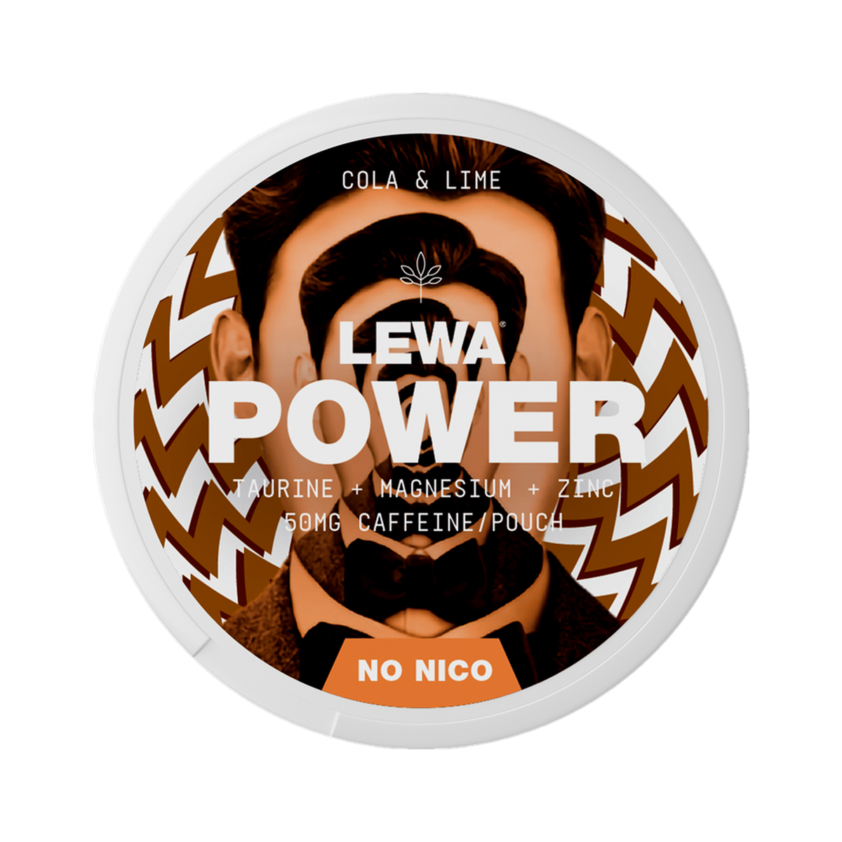 LEWA POWER Cola & Lime Caffeine can, front