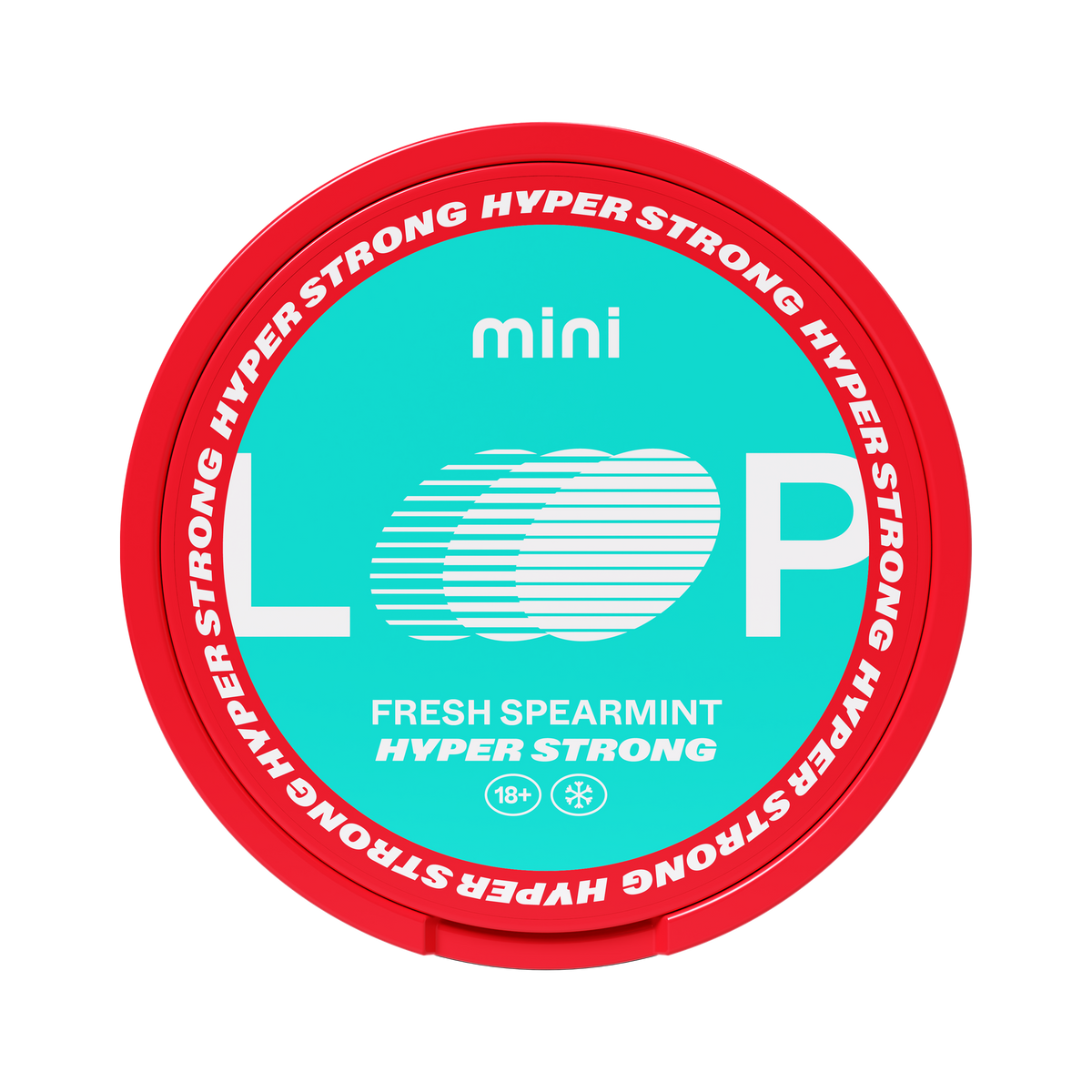 LOOP Fresh Spearmint Mini Hyper Strong can, front