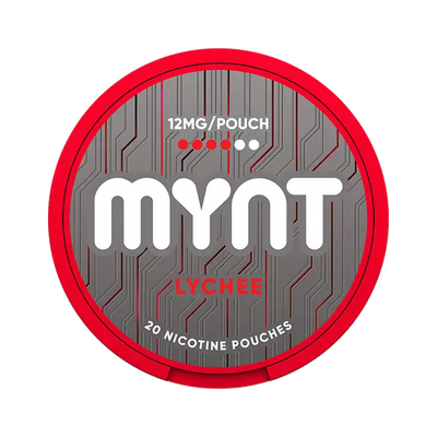 MYNT Lychee 12 mg can, front
