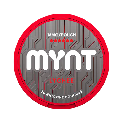 MYNT Lychee 18 mg can, front