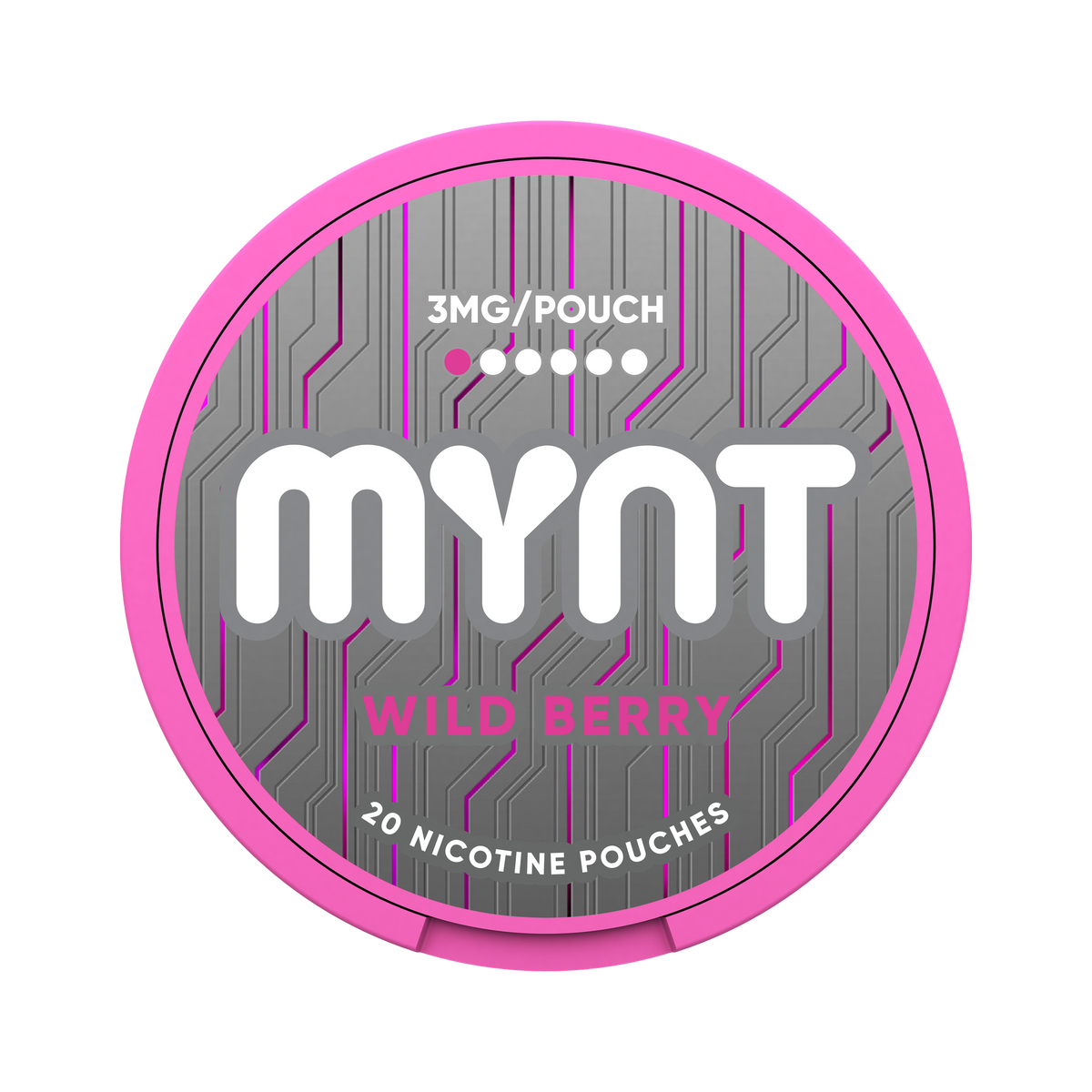MYNT Wild Berry 3 mg can, front