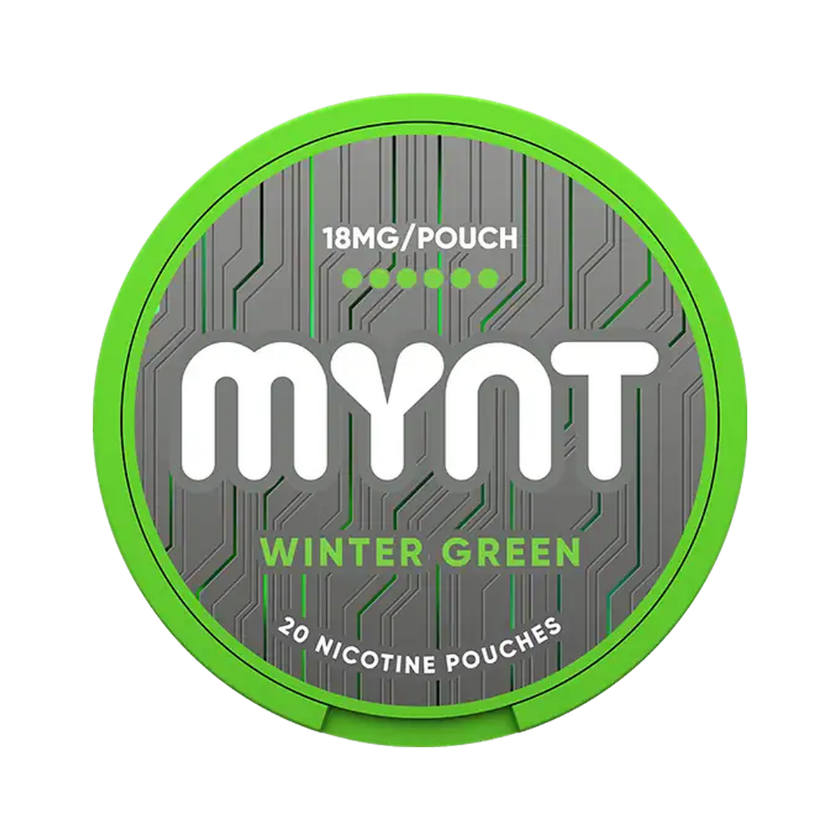 MYNT Winter Green 18 mg can, front