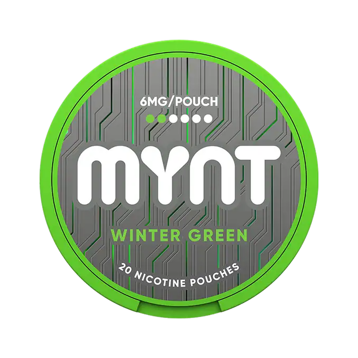 MYNT Winter Green 6 mg can, front