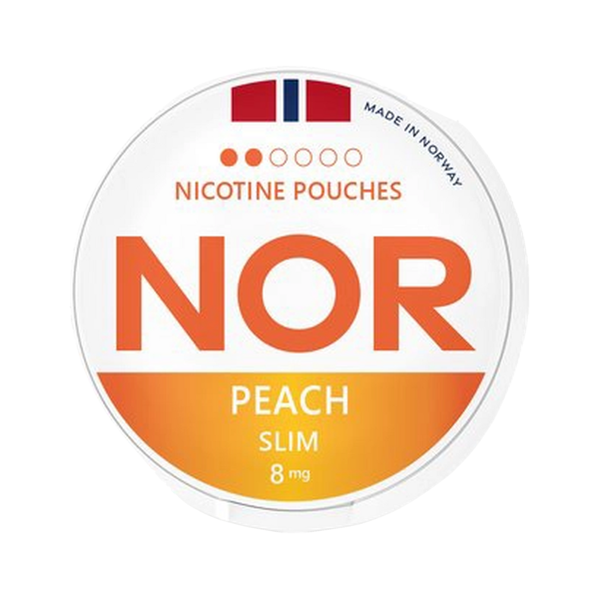 NOR Peach Slim | Bäst före: 10/09/2026 can, front