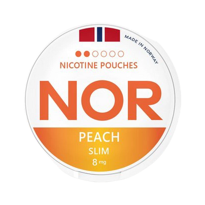 NOR Peach Slim | Bäst före: 10/09/2026 can, front