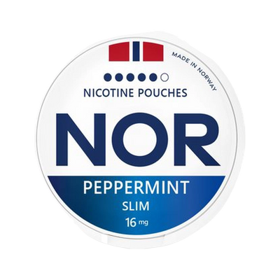 NOR Peppermint Slim can, front