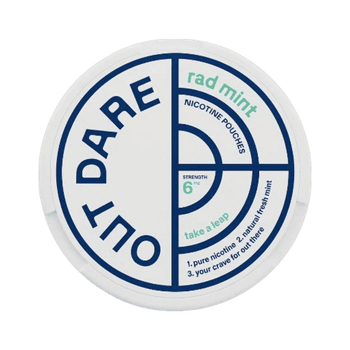 OUTDARE Rad Mint 6 mg can, front