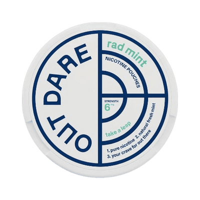 OUTDARE Rad Mint 6 mg can, front