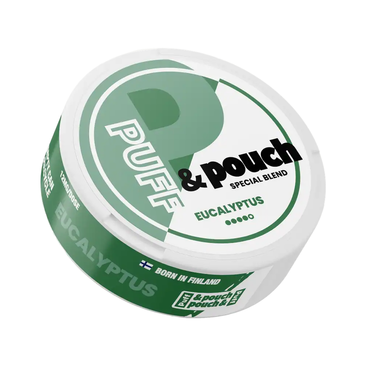 Puff & Pouch Eucalyptus 12 mg can, front