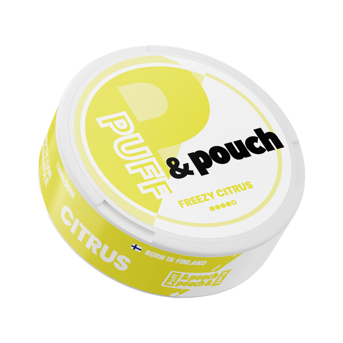 Puff & Pouch Freezy Citrus 12 mg can, front