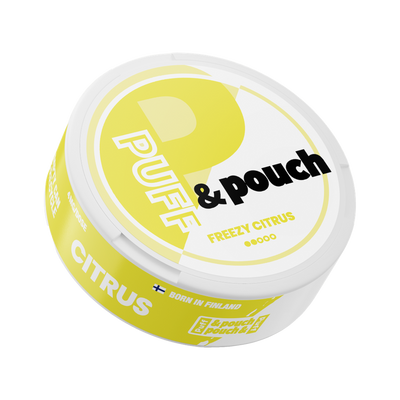 Puff & Pouch Freezy Citrus 4 mg | Bäst före: 01/10/2026 can, front