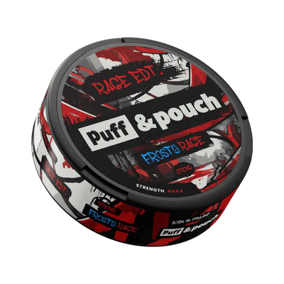 Puff & Pouch Frosty Rage can, front