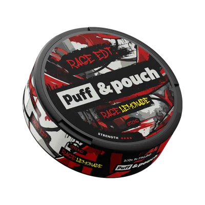 Puff & Pouch Rage Lemonade can, front