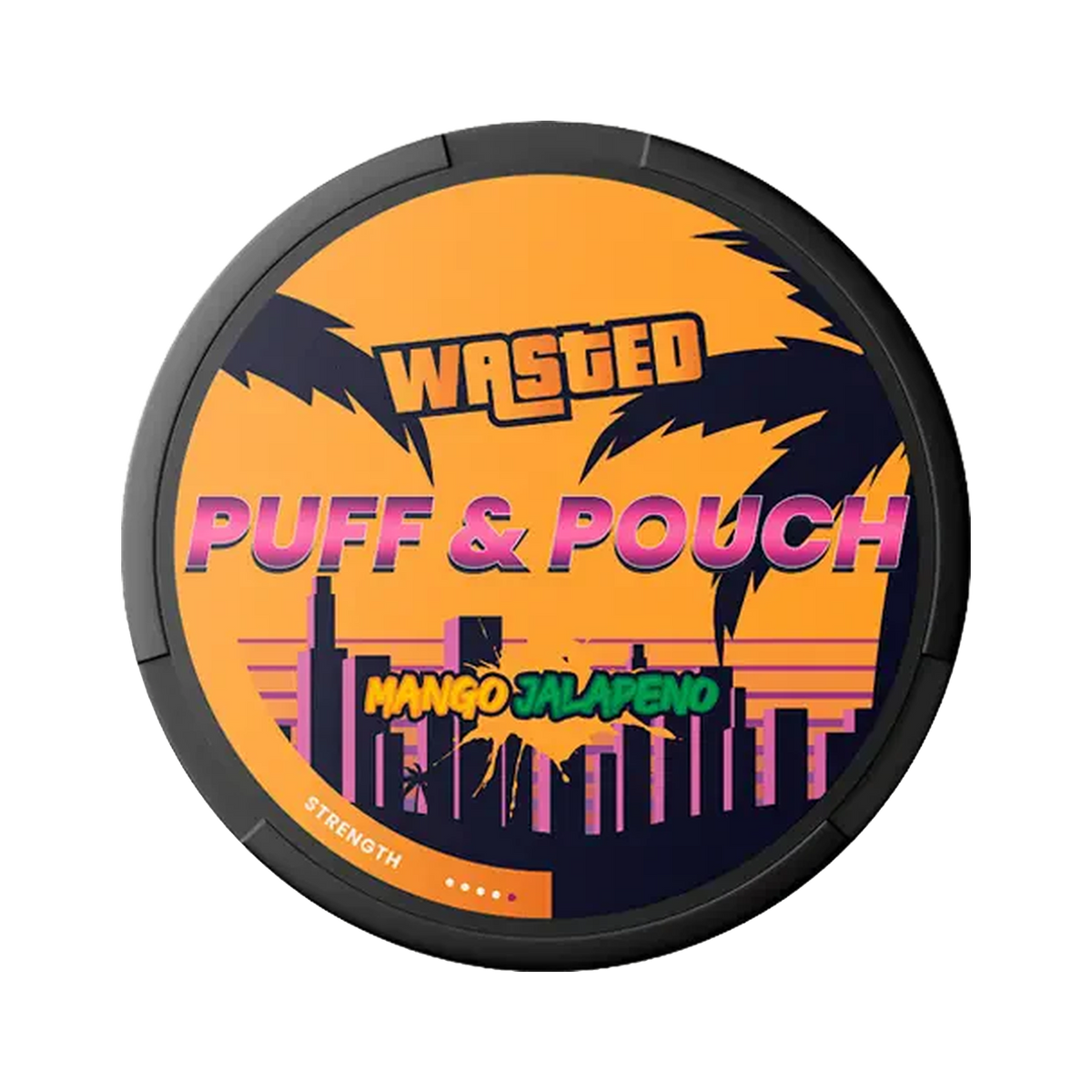 Puff & Pouch Wasted Mango Jalapeño can, front