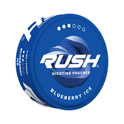 RUSH Pro Blueberry Ice nikotinpåsar, dosa (3D)