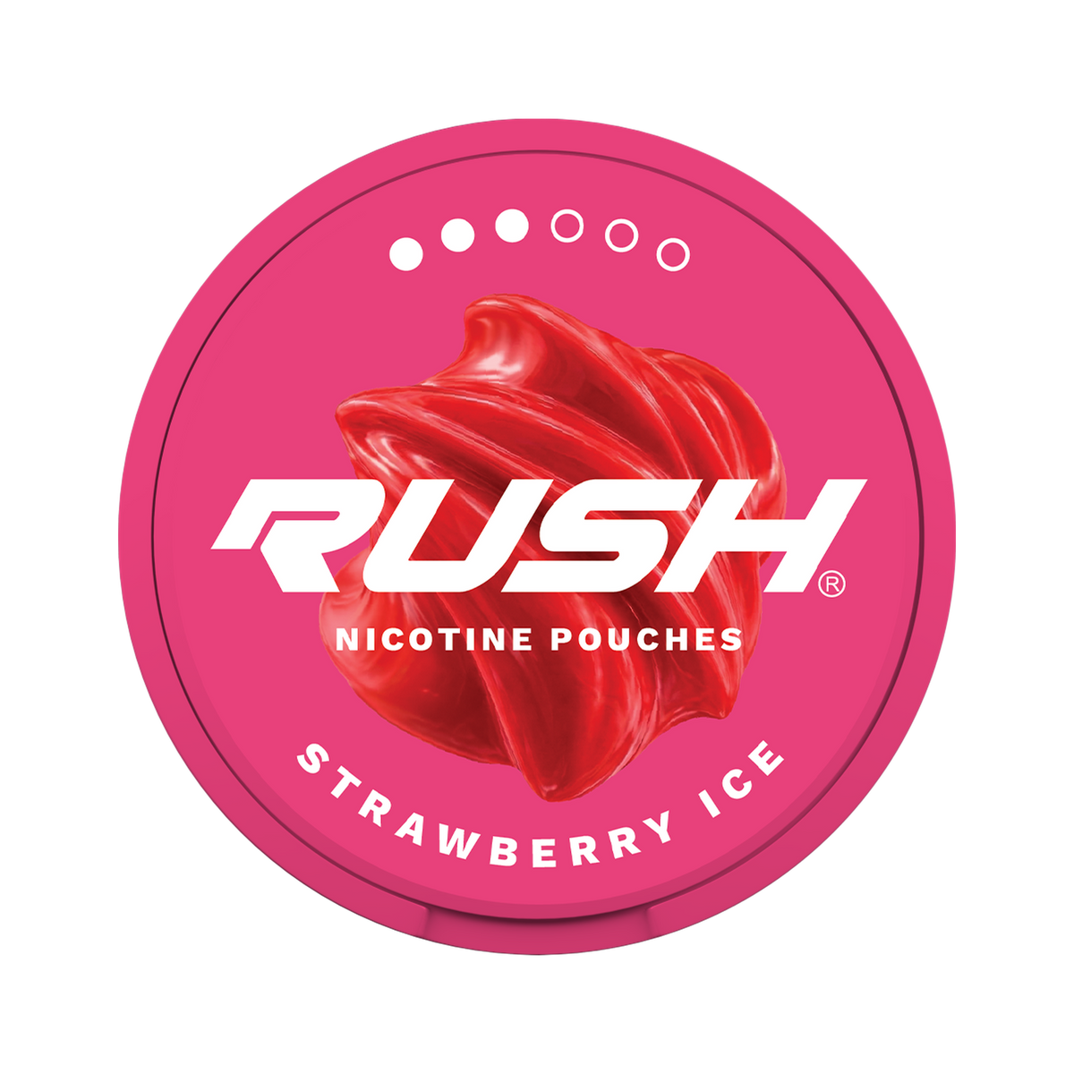 RUSH Pro Strawberry Ice nikotinpåsar, dosa