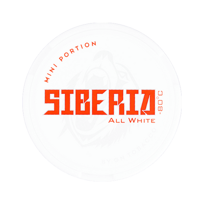 Siberia -80 All White Mini can, front