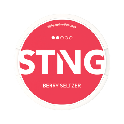 STNG Berry Seltzer Medium can, front